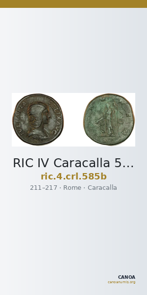 RIC IV Caracalla 585b — CANOA