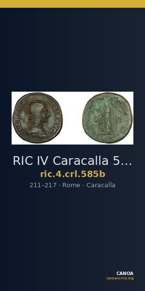 RIC IV Caracalla 585b — CANOA