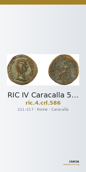 RIC IV Caracalla 586 — CANOA