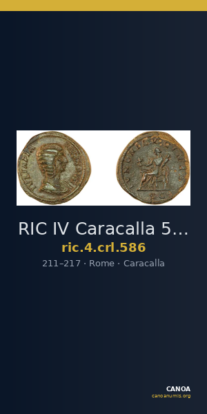 RIC IV Caracalla 586 — CANOA