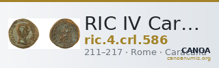 RIC IV Caracalla 586 — CANOA