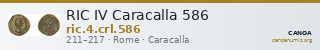 RIC IV Caracalla 586 — CANOA