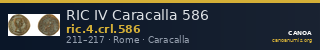 RIC IV Caracalla 586 — CANOA