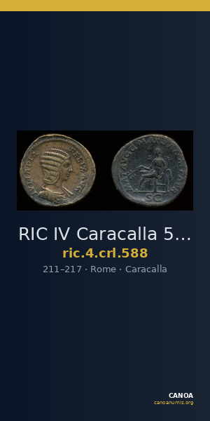 RIC IV Caracalla 588 — CANOA