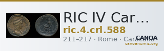 RIC IV Caracalla 588 — CANOA