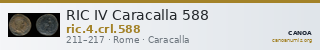 RIC IV Caracalla 588 — CANOA