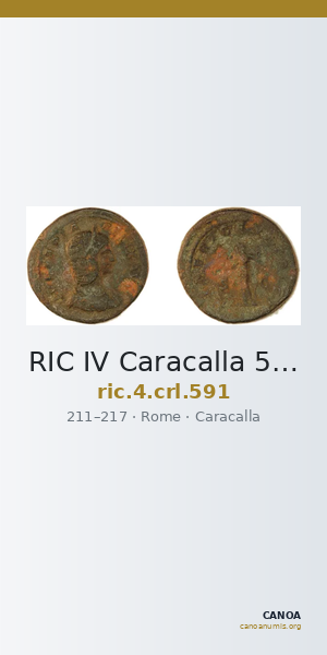 RIC IV Caracalla 591 — CANOA