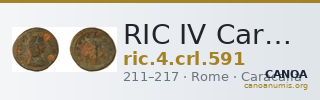 RIC IV Caracalla 591 — CANOA