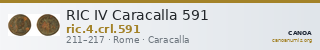 RIC IV Caracalla 591 — CANOA
