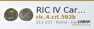 RIC IV Caracalla 592b — CANOA