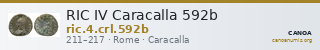 RIC IV Caracalla 592b — CANOA