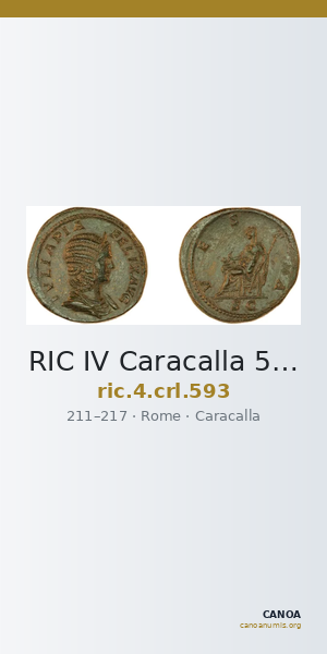 RIC IV Caracalla 593 — CANOA
