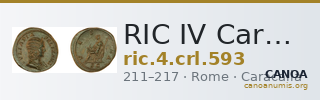 RIC IV Caracalla 593 — CANOA