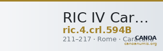 RIC IV Caracalla 594B — CANOA