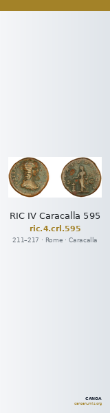 RIC IV Caracalla 595 — CANOA