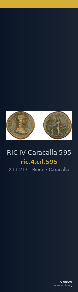 RIC IV Caracalla 595 — CANOA