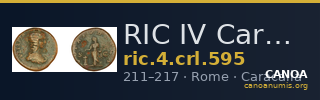 RIC IV Caracalla 595 — CANOA