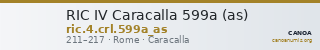 RIC IV Caracalla 599a (as) — CANOA