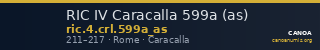 RIC IV Caracalla 599a (as) — CANOA