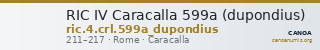 RIC IV Caracalla 599a (dupondius) — CANOA
