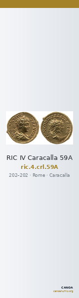RIC IV Caracalla 59A — CANOA