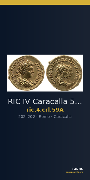 RIC IV Caracalla 59A — CANOA