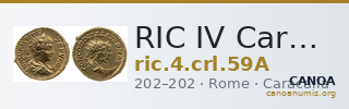 RIC IV Caracalla 59A — CANOA