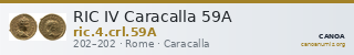 RIC IV Caracalla 59A — CANOA