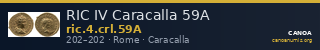 RIC IV Caracalla 59A — CANOA