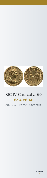 RIC IV Caracalla 60 — CANOA