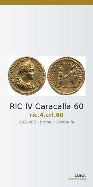RIC IV Caracalla 60 — CANOA