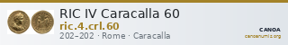 RIC IV Caracalla 60 — CANOA