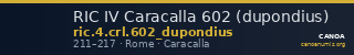 RIC IV Caracalla 602 (dupondius) — CANOA