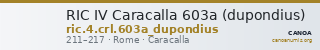 RIC IV Caracalla 603a (dupondius) — CANOA