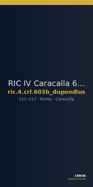 RIC IV Caracalla 603b (dupondius) — CANOA