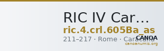 RIC IV Caracalla 605Ba (as) — CANOA