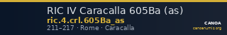 RIC IV Caracalla 605Ba (as) — CANOA