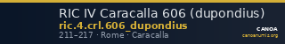 RIC IV Caracalla 606 (dupondius) — CANOA