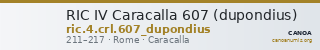 RIC IV Caracalla 607 (dupondius) — CANOA