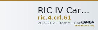 RIC IV Caracalla 61 — CANOA