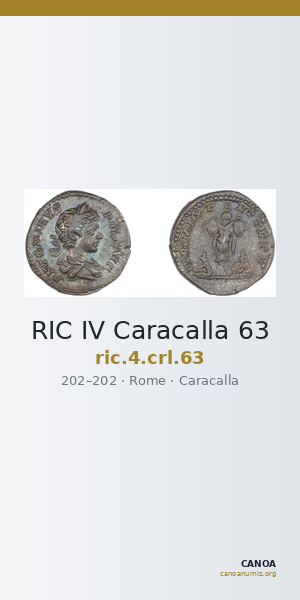 RIC IV Caracalla 63 — CANOA