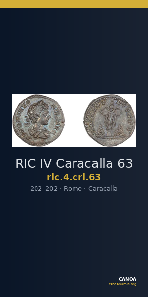 RIC IV Caracalla 63 — CANOA