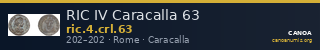RIC IV Caracalla 63 — CANOA