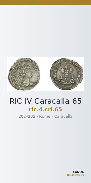RIC IV Caracalla 65 — CANOA