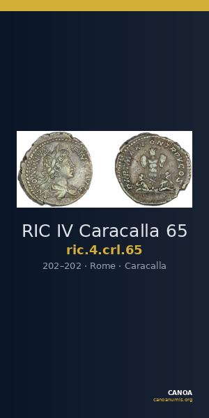 RIC IV Caracalla 65 — CANOA