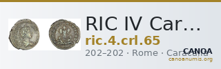 RIC IV Caracalla 65 — CANOA