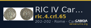RIC IV Caracalla 65 — CANOA