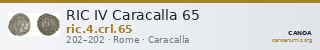 RIC IV Caracalla 65 — CANOA