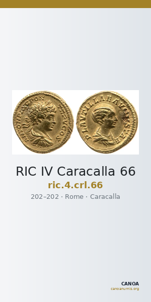 RIC IV Caracalla 66 — CANOA