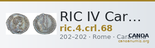 RIC IV Caracalla 68 — CANOA